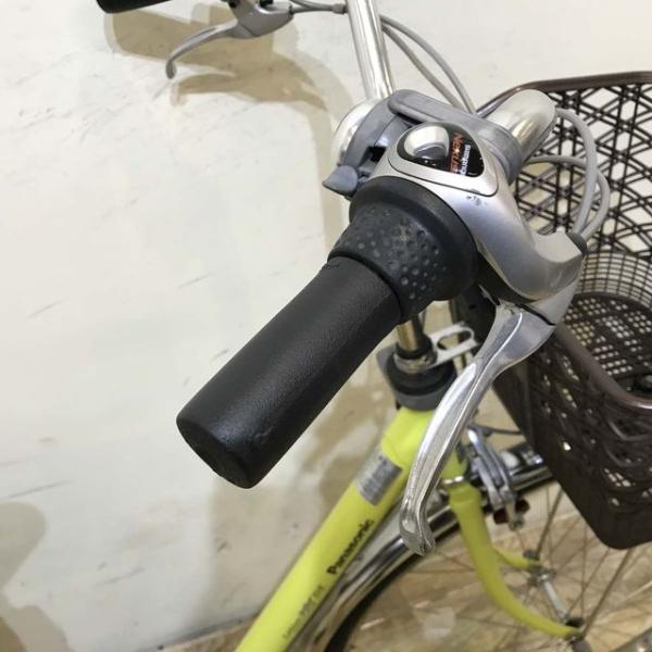 中古電動自転車 パナソニック ビビ DX イエローグリーン 26インチ KF067