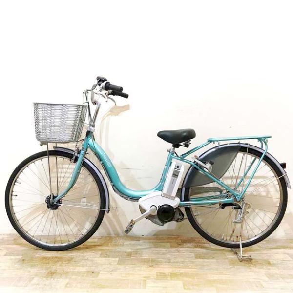 中古電動自転車 ブリヂストン アシスタ DX ブルー 26インチ KF078