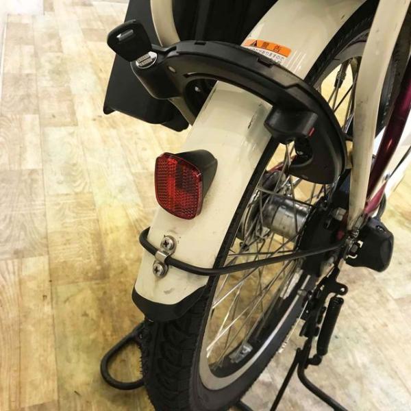 中古電動自転車 ヤマハ PAS Babby un パス バビー アン レッド×ベージュ 20インチ KF111