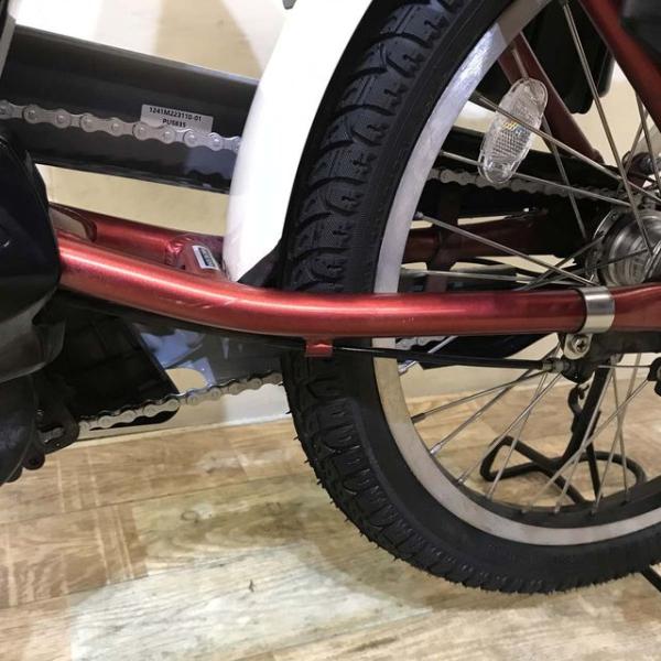 中古電動自転車 ヤマハ PAS Babby un パス バビー アン レッド×ベージュ 20インチ KF111