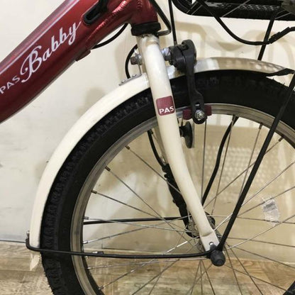 ヤマハ PAS Babby un パス バビー アン レッド×ベージュ 20インチ KF111【中古車】