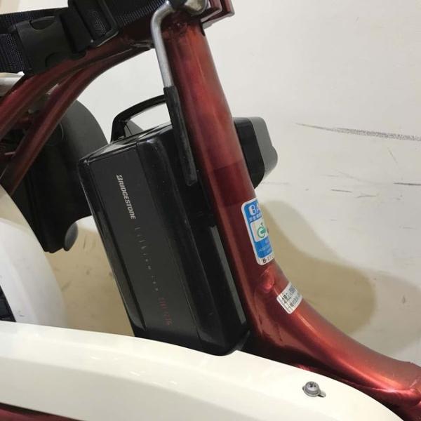 中古電動自転車 ヤマハ PAS Babby un パス バビー アン レッド×ベージュ 20インチ KF111
