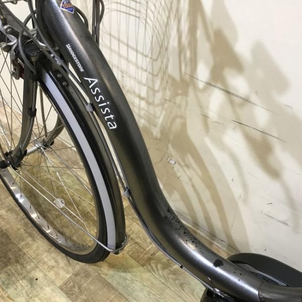 中古電動自転車 ブリヂストン アシスタ DX シルバー 26インチ KF122 