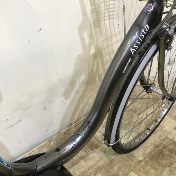 中古電動自転車 ブリヂストン アシスタ DX シルバー 26インチ KF122 