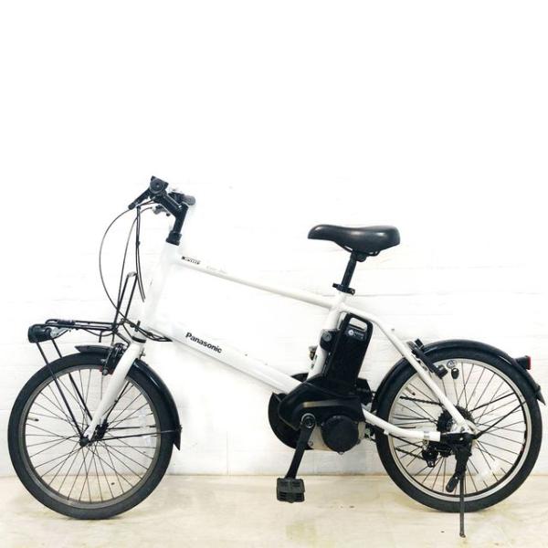 中古電動自転車 パナソニック ベロスター ミニ ホワイト 20インチ