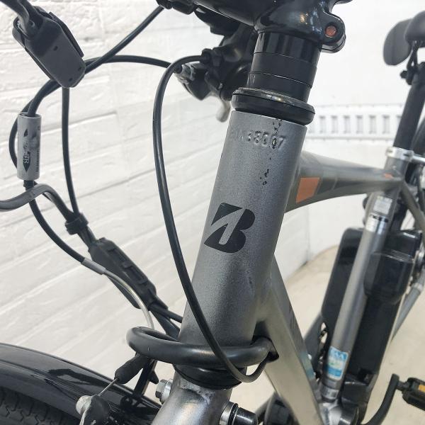 中古電動自転車 ブリヂストン TB1e グレー 27インチ SR424Y 