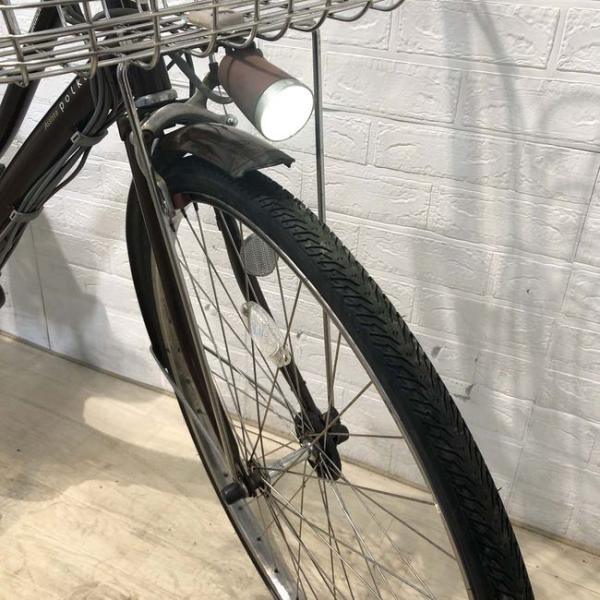 中古電動自転車 ブリヂストン アシスタ ポルク ブラウン 26インチ YB063 