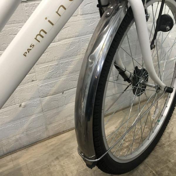 中古電動自転車 ヤマハ PAS Mina パス ミナ ホワイト 26インチ YD080 