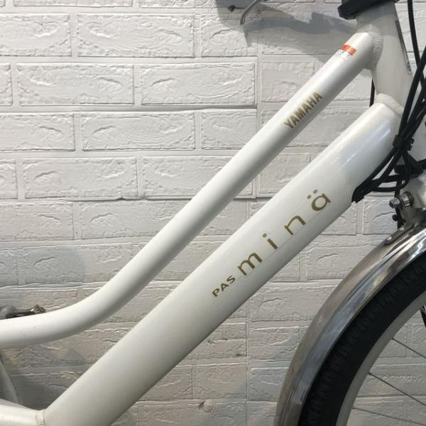 中古電動自転車 ヤマハ PAS Mina パス ミナ ホワイト 26インチ YD080