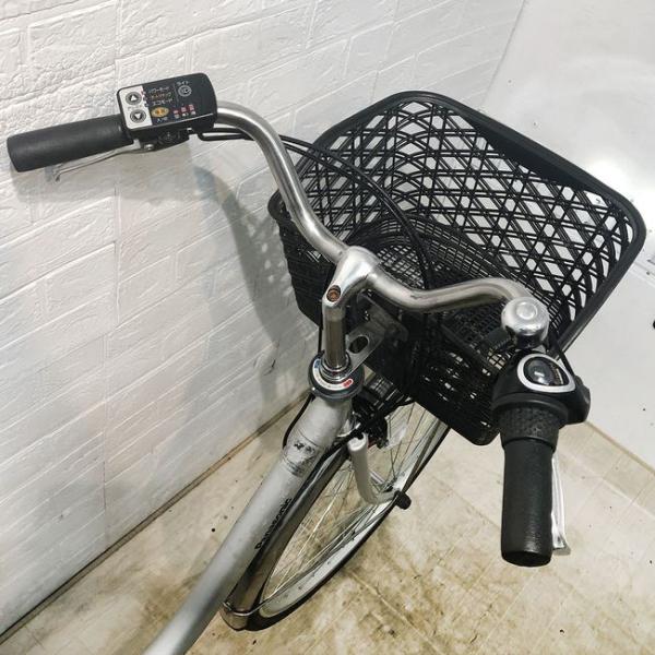 中古電動自転車 パナソニック ビビ TX シルバー 24インチ YE084