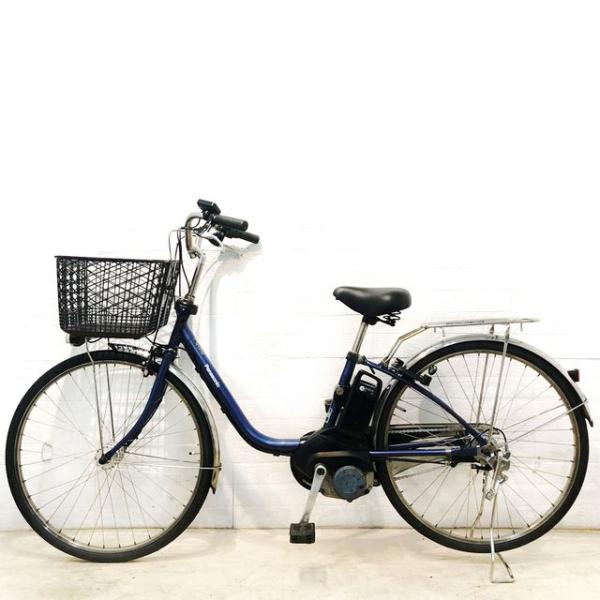 中古電動自転車 パナソニック ビビ EX  ブルー 26インチ YE122