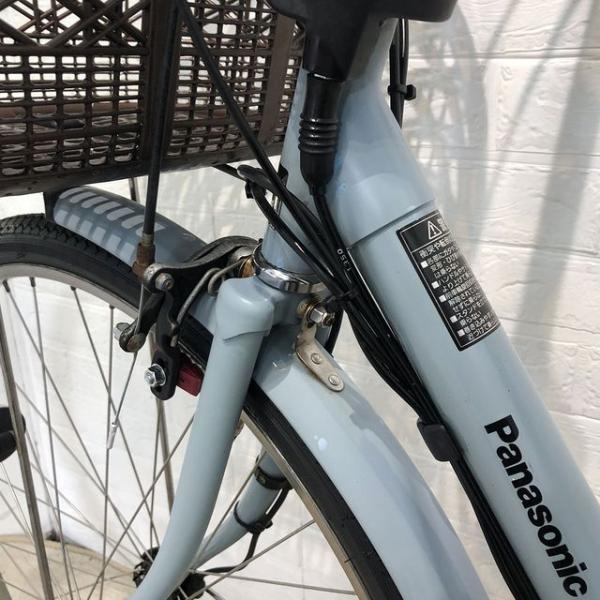 中古電動自転車 パナソニック ビビ スタイル  ブルー 26インチ YE140