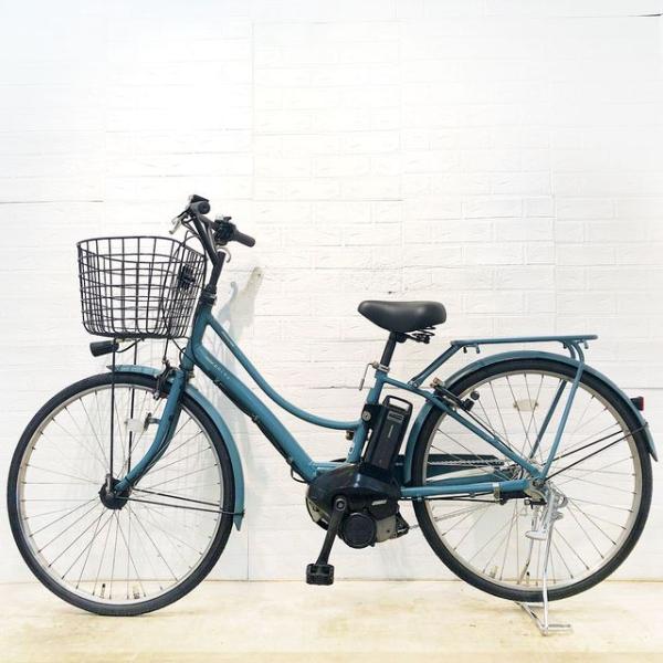 中古電動自転車 ブリヂストン アシスタ ポルク グリーン 26インチ