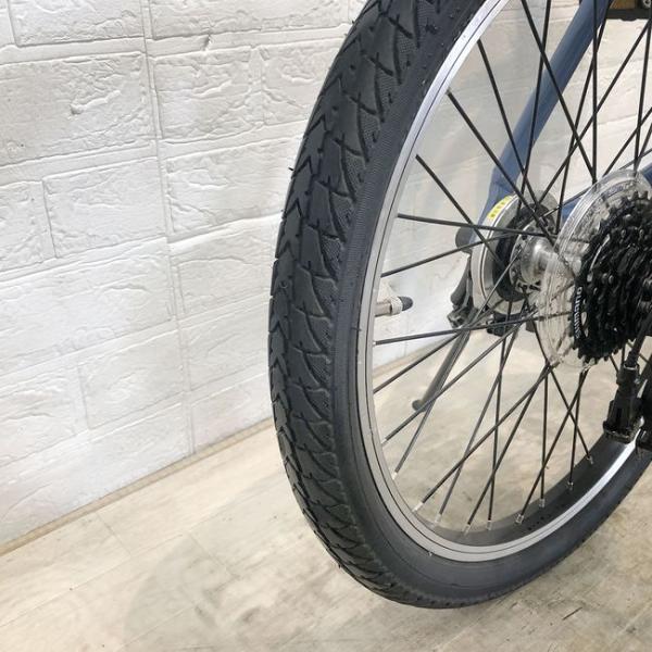 折りたたみ パナソニック オフタイム ブルー 前18×後20インチ YF007 【中古車】