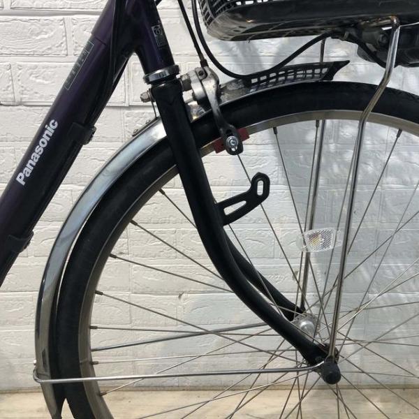 中古電動自転車 パナソニック ビビ TX パープル 26インチ YF032