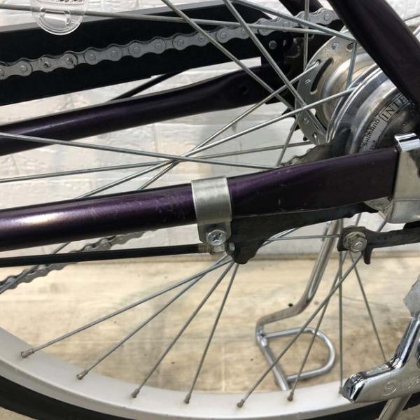 中古電動自転車 パナソニック ビビ TX パープル 26インチ YF032