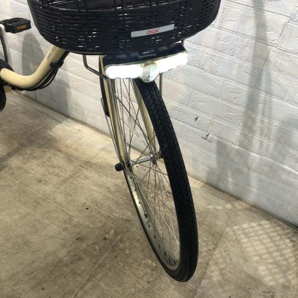 中古電動自転車 パナソニック ビビ DX ベージュ 26インチ YF040