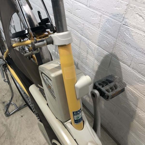 中古電動自転車 パナソニック ビビ SS シャーベットオレンジ 26インチ YF048