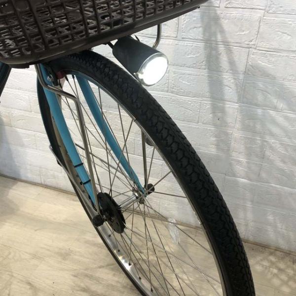 中古電動自転車 パナソニック ビビ スタイル DX ブルー 26インチ YF052
