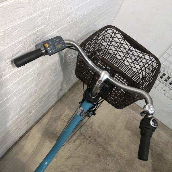 中古電動自転車 パナソニック ビビ スタイル DX ブルー 26インチ YF052