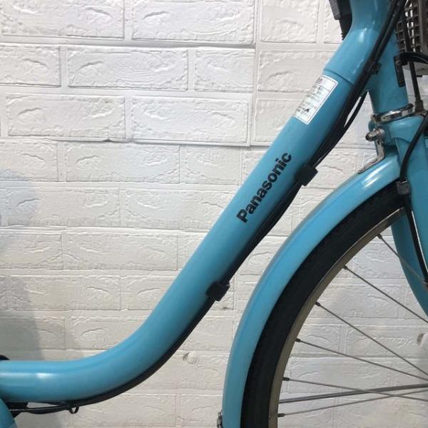 中古電動自転車 パナソニック ビビ スタイル DX ブルー 26インチ YF052