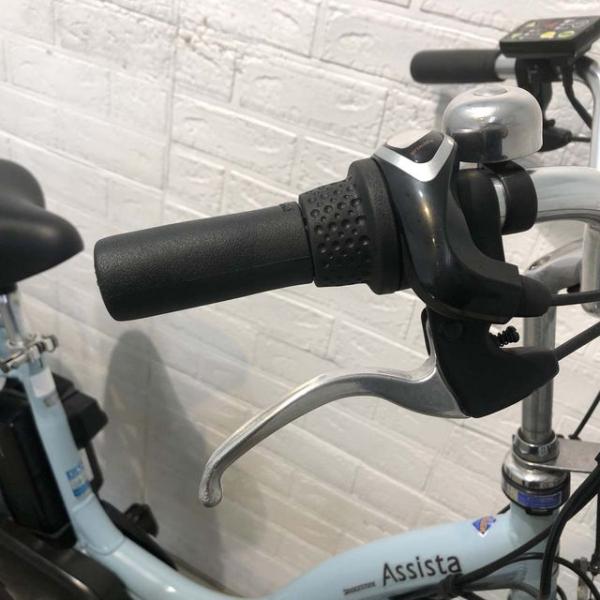 中古電動自転車 ブリヂストン アシスタ ファイン ブルー 26インチ YF055 