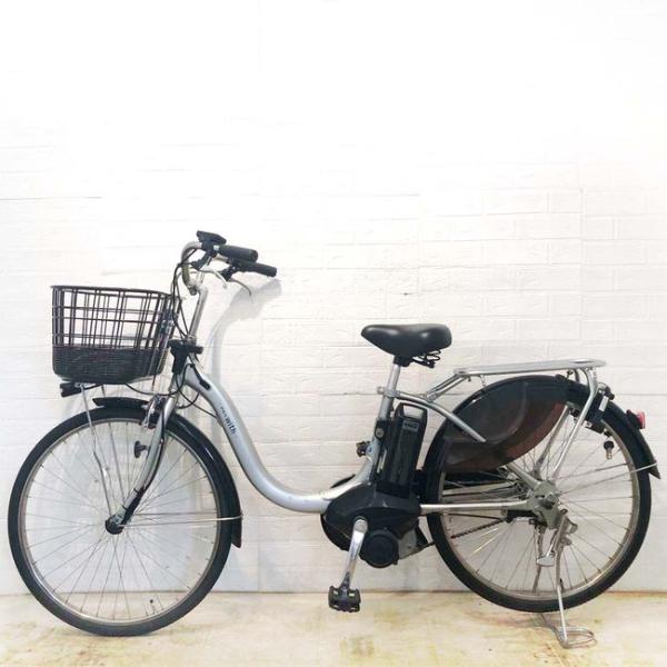 中古電動自転車 ヤマハ PAS With パス ウィズ シルバー 24インチ YF063 