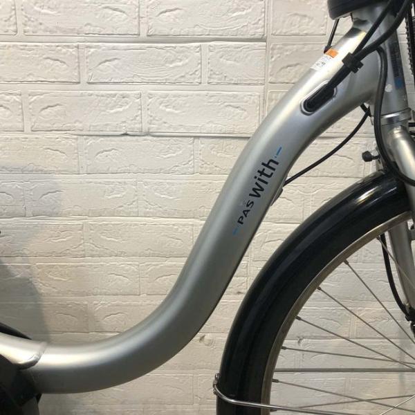 中古電動自転車 ヤマハ PAS With パス ウィズ シルバー 24インチ YF063 