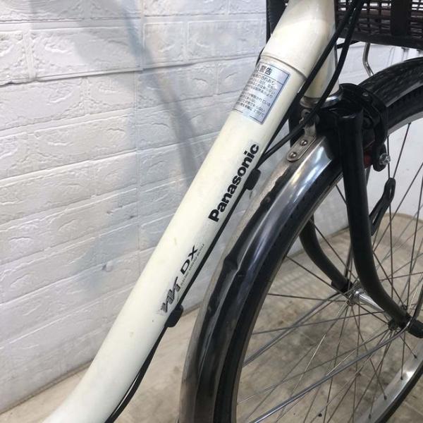 中古電動自転車 パナソニック ビビ DX ホワイト 26インチ YF064 