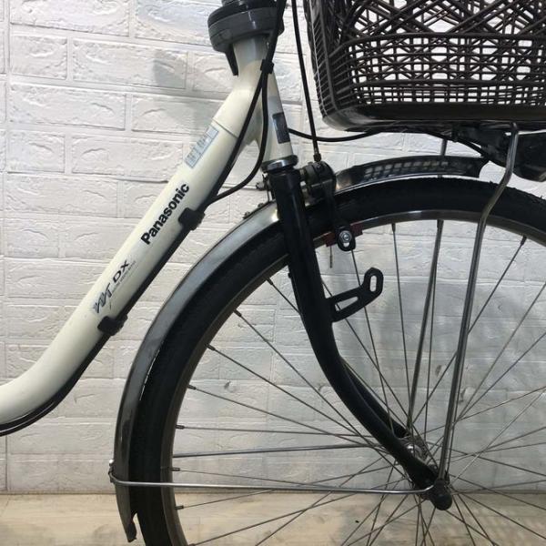 中古電動自転車 パナソニック ビビ DX ホワイト 26インチ YF064 