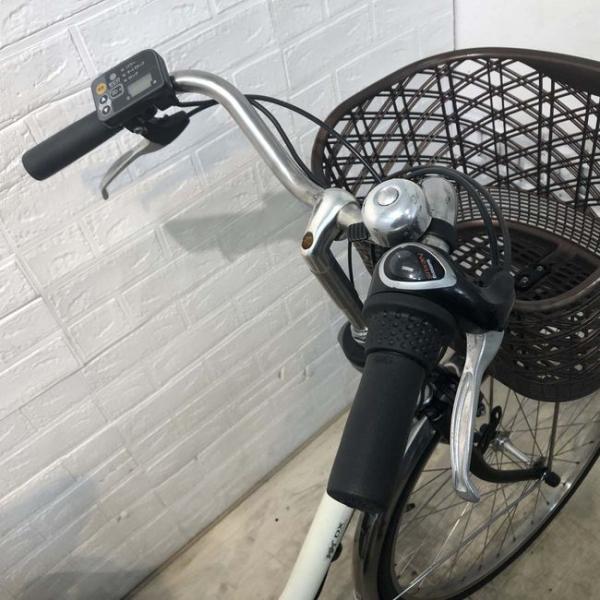 中古電動自転車 パナソニック ビビ DX ホワイト 26インチ YF064 