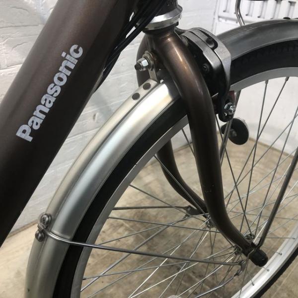 中古電動自転車 パナソニック ビビ ライト U ブラウン 24インチ YF085