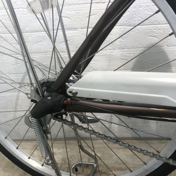 中古電動自転車 パナソニック ビビ ライト U ブラウン 24インチ YF085