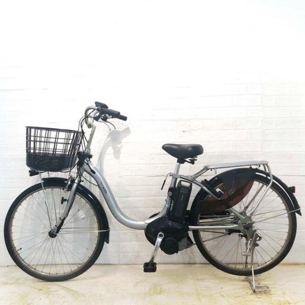中古電動自転車 ヤマハ PAS With パス ウィズ シルバー 24インチ YF118
