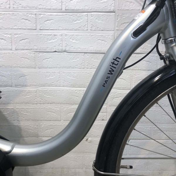 中古電動自転車 ヤマハ PAS With パス ウィズ シルバー 24インチ YF118