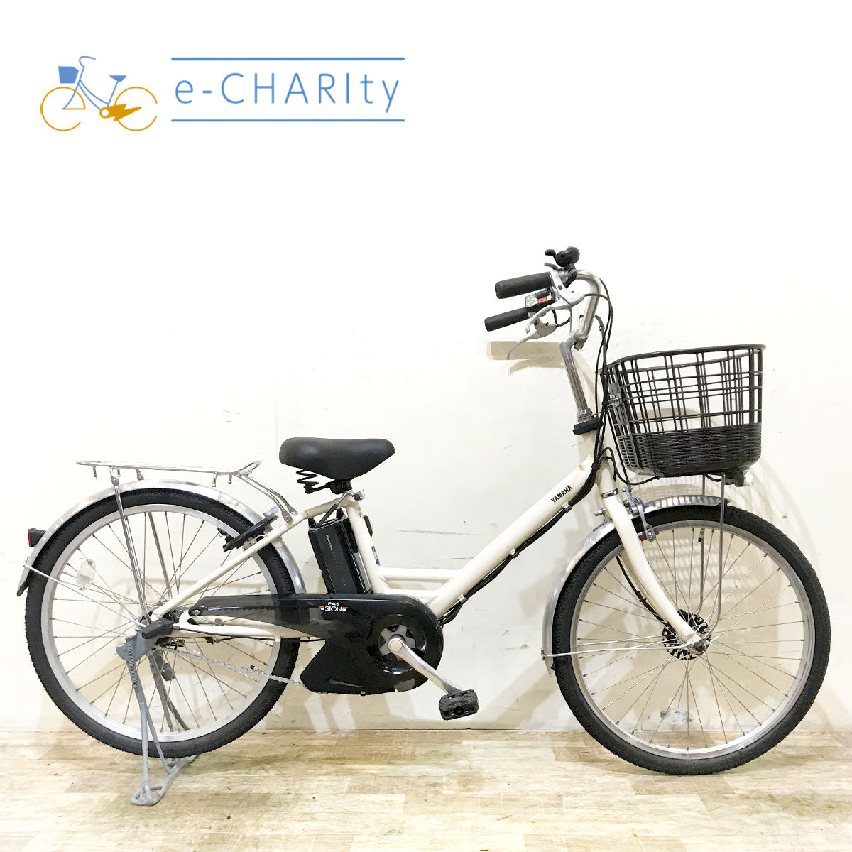 C579　★整備済み　中古電動自転車★Panasonic　リチウムビビ【24インチ　白　16Ah】 中古24インチ電動自転車特価｜パナソニック・ヤマハ・ブリヂストン – e