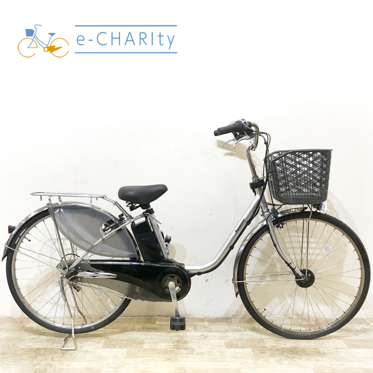 E970　★整備済み　中古電動自転車　パナソニック　リチウムVIVI　シルバー　16AH　長押し4灯★【26インチ　16Ah】 楽天市場】電動自転車 2026年 パナソニック ビビ L 押し歩き 12.0Ah 26