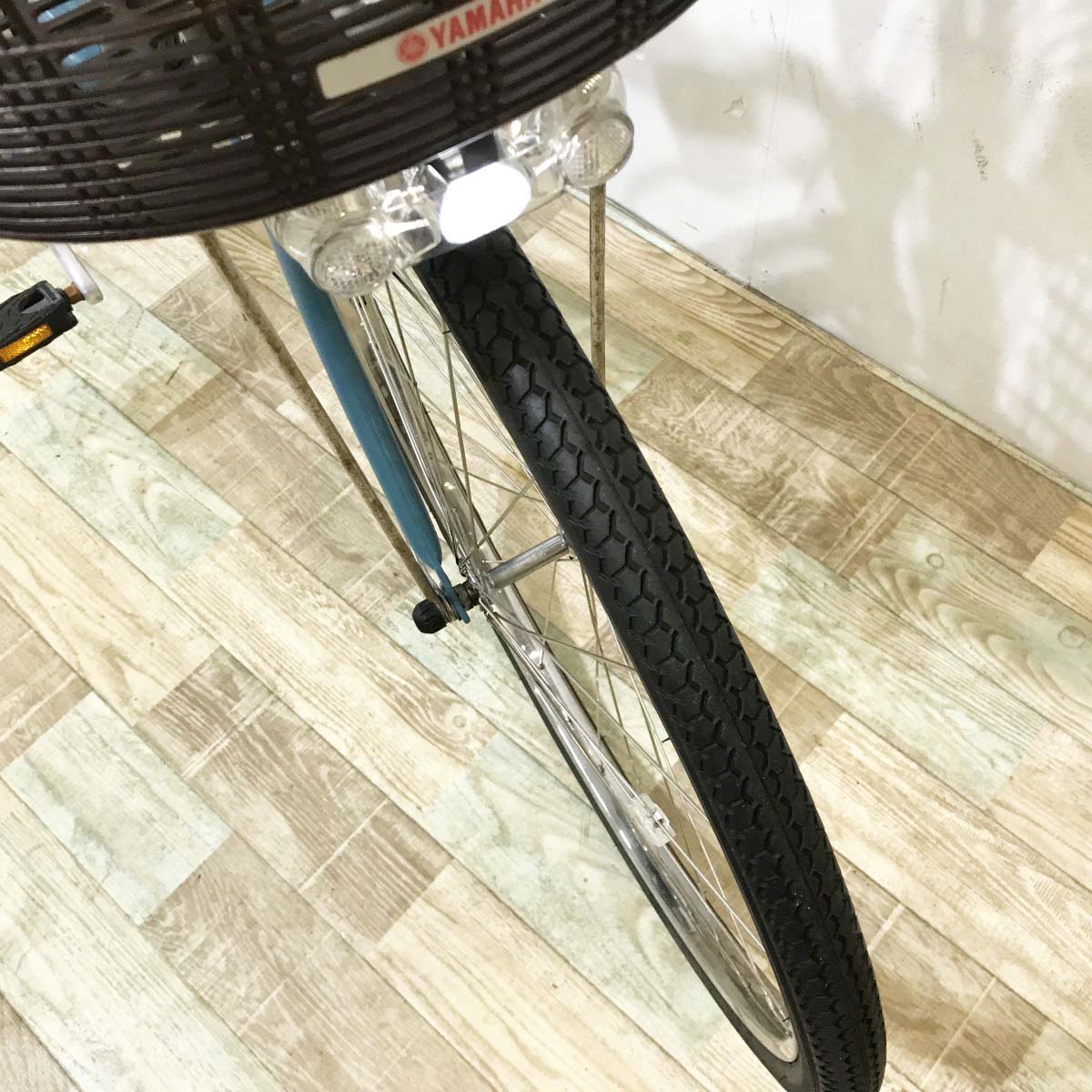 中古電動自転車 ヤマハ PAS ナチュラ ブルー 26インチ KK001