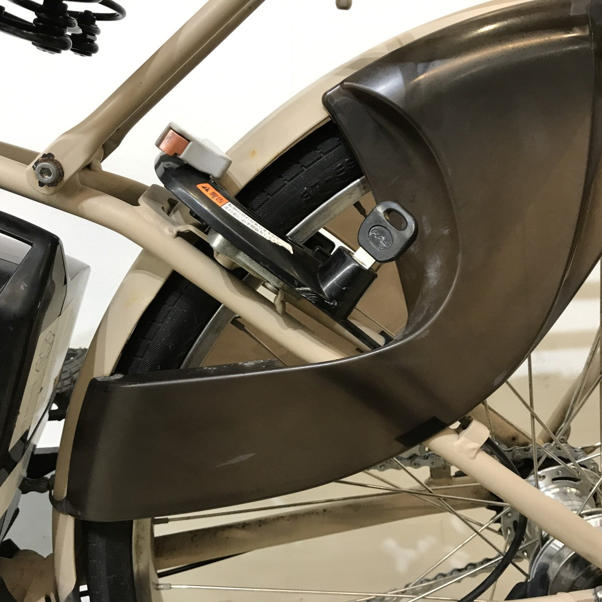 中古電動自転車 ヤマハ PAS ナチュラ ベージュ 26インチ KK002