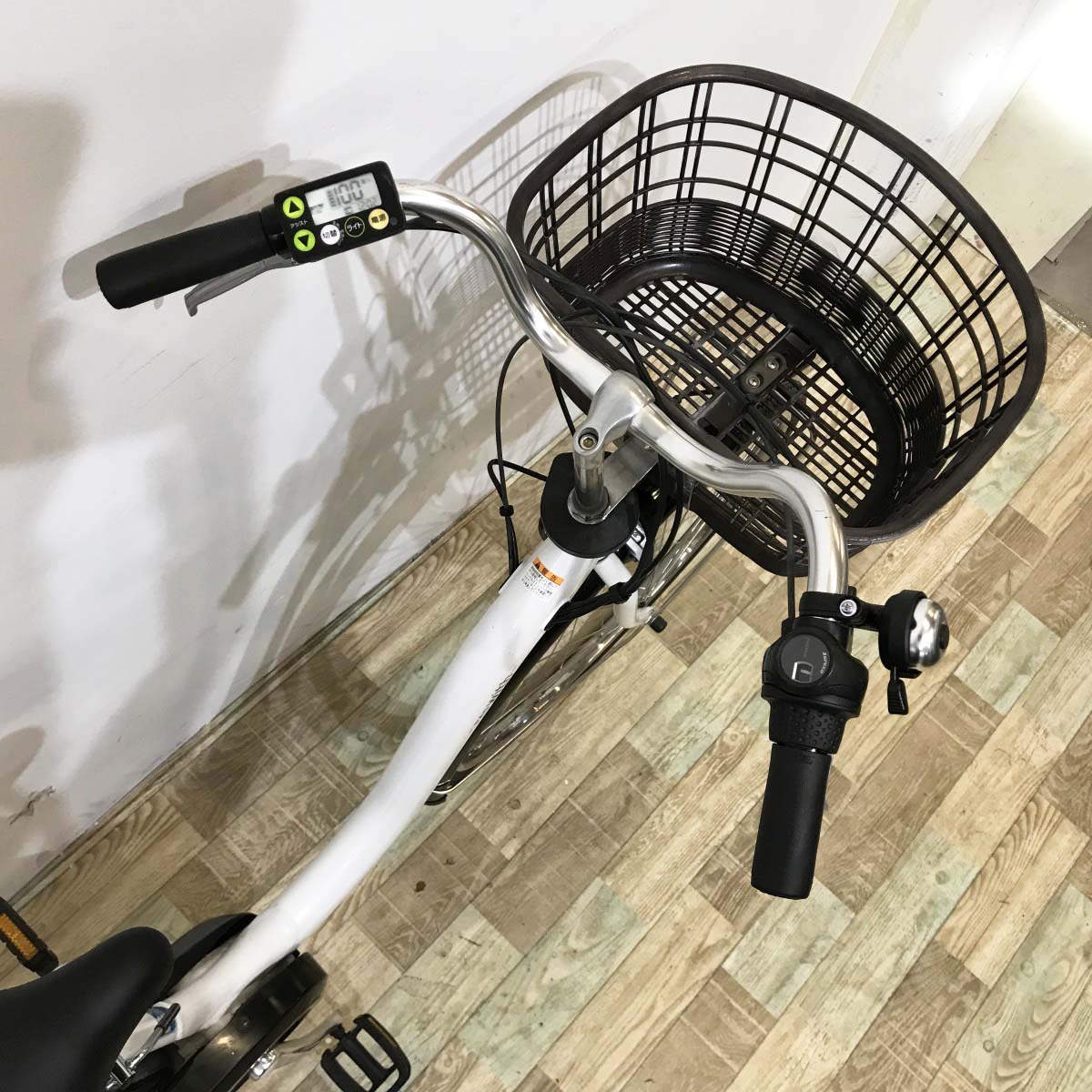 中古電動自転車 ヤマハ PAS ウィズ  ホワイト 26インチ KK004