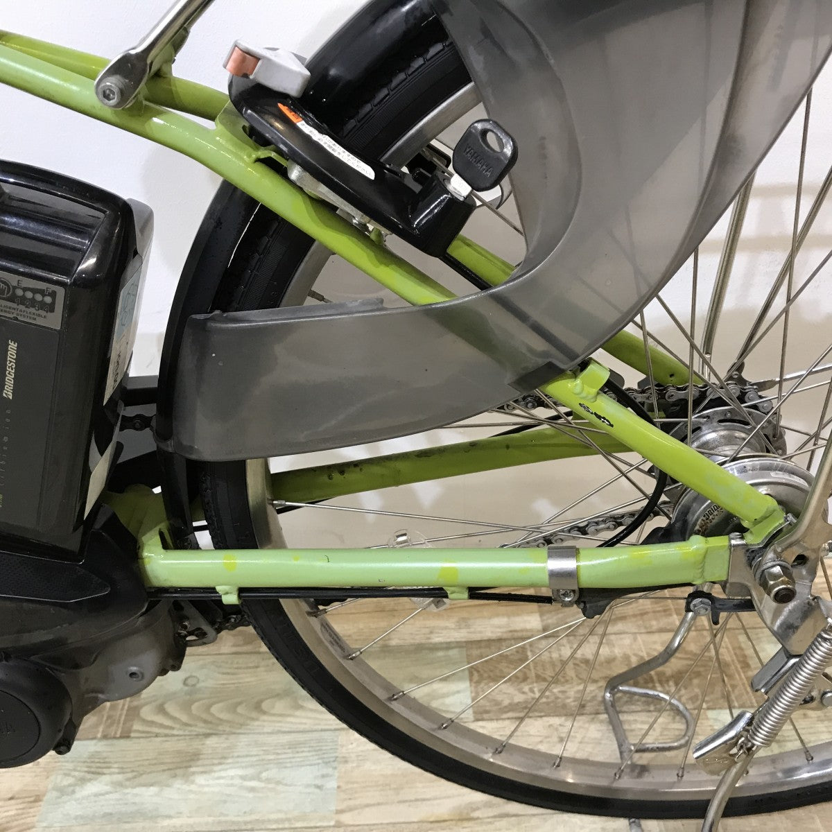 中古電動自転車 ヤマハ PAS ナチュラ グリーン 26インチ KK006