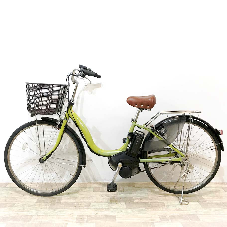 中古電動自転車 ヤマハ PAS ナチュラ グリーン 26インチ KK006