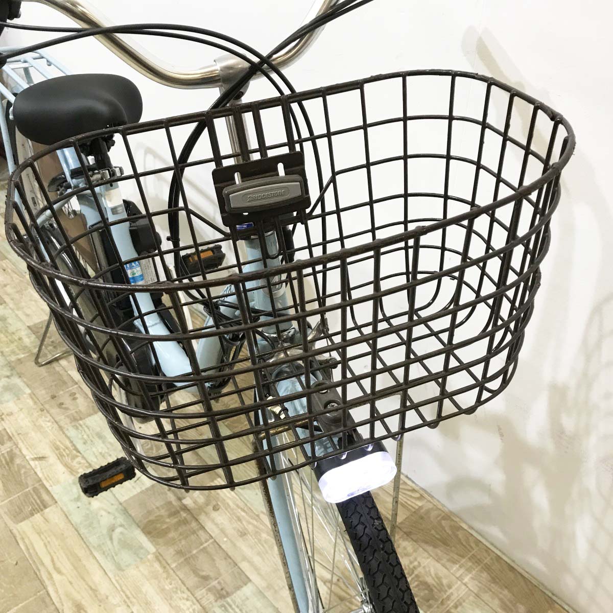 中古電動自転車 ブリヂストン アシスタファイン ブルー 26インチ KK015