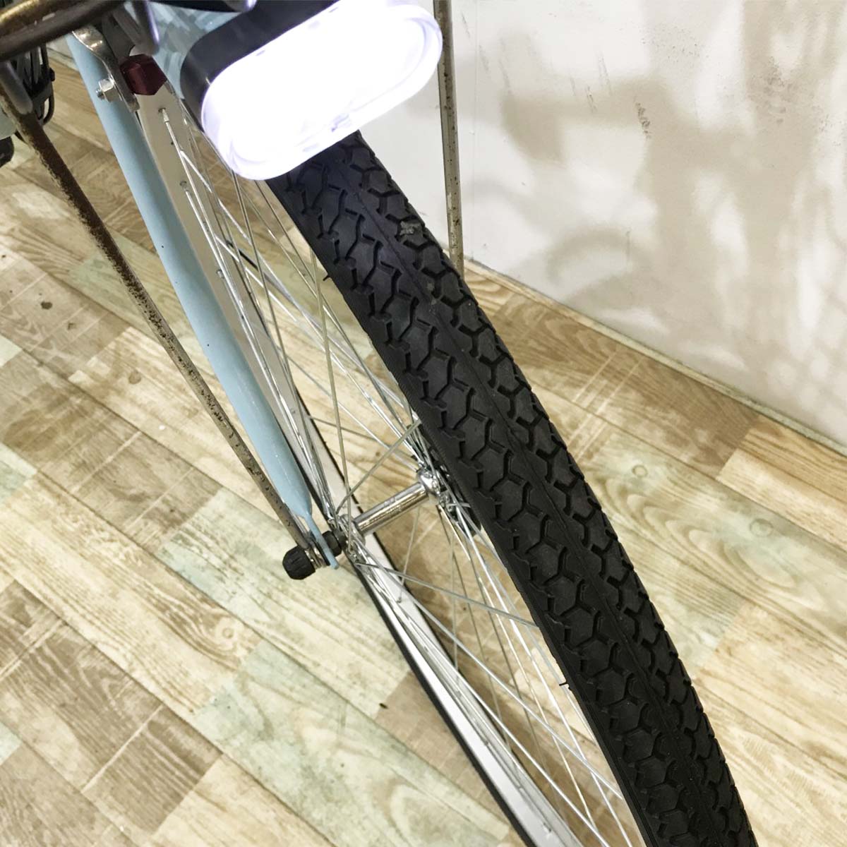 中古電動自転車 ブリヂストン アシスタファイン ブルー 26インチ KK015