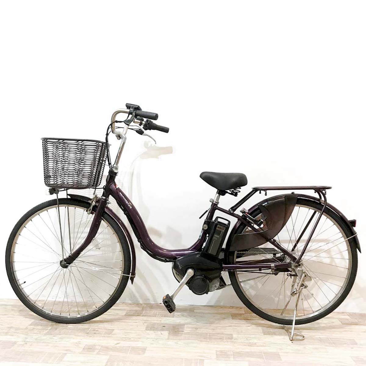 中古電動自転車 ヤマハ PAS ナチュラ パープル 26インチ KK016