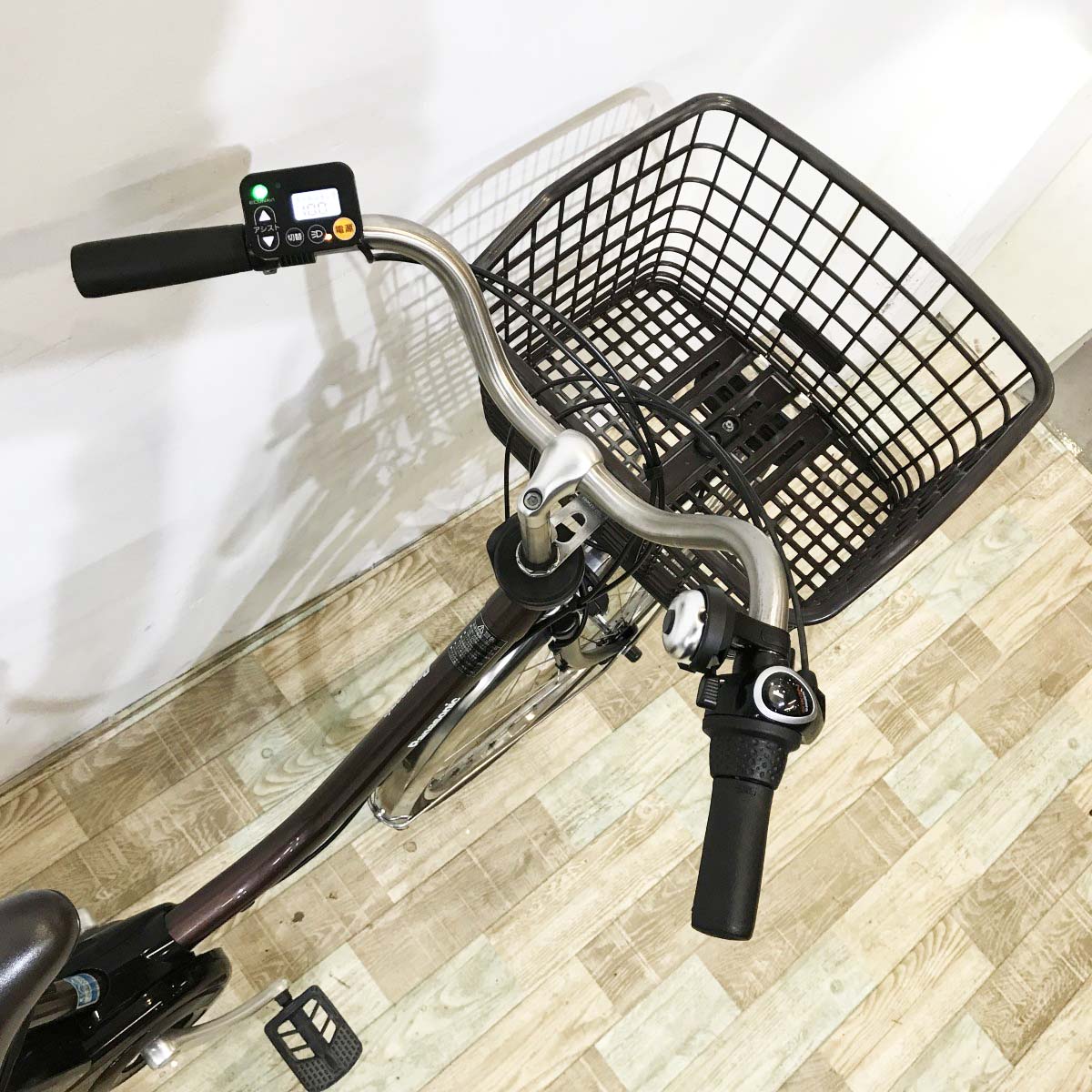 中古電動自転車 パナソニック ビビDX ブラウン 26インチ KK017