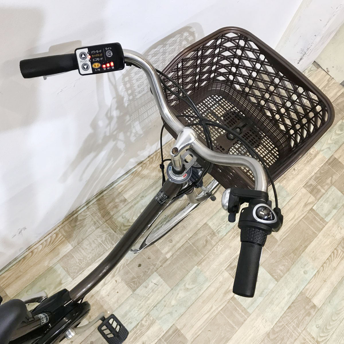 中古電動自転車 パナソニック ビビTX ブラウン 26インチ KK025