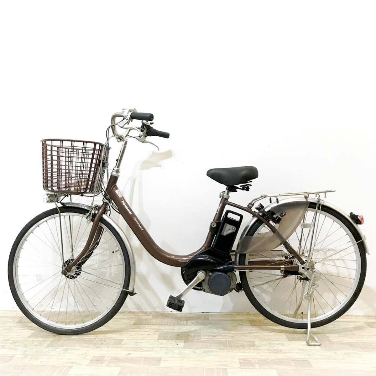 中古電動自転車 パナソニック ビビライトU ブラウン 24インチ KK041