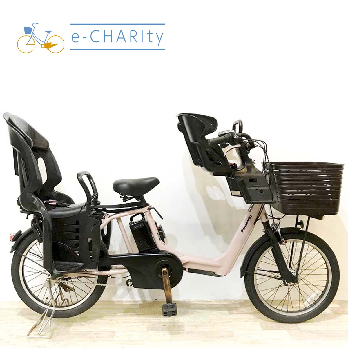 中古電動自転車 パナソニック ギュットアニーズDX ピンク 20インチ KK046