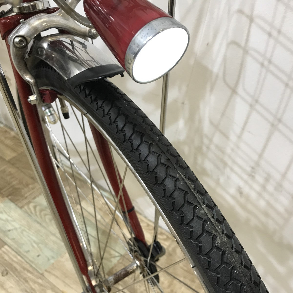 中古電動自転車 ブリヂストン アシスタポルク レッド 26インチ KK054
